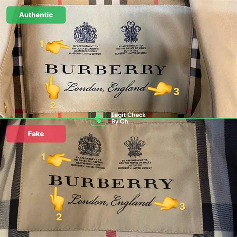 is a burberrys label fake|how to check burberry authenticity.